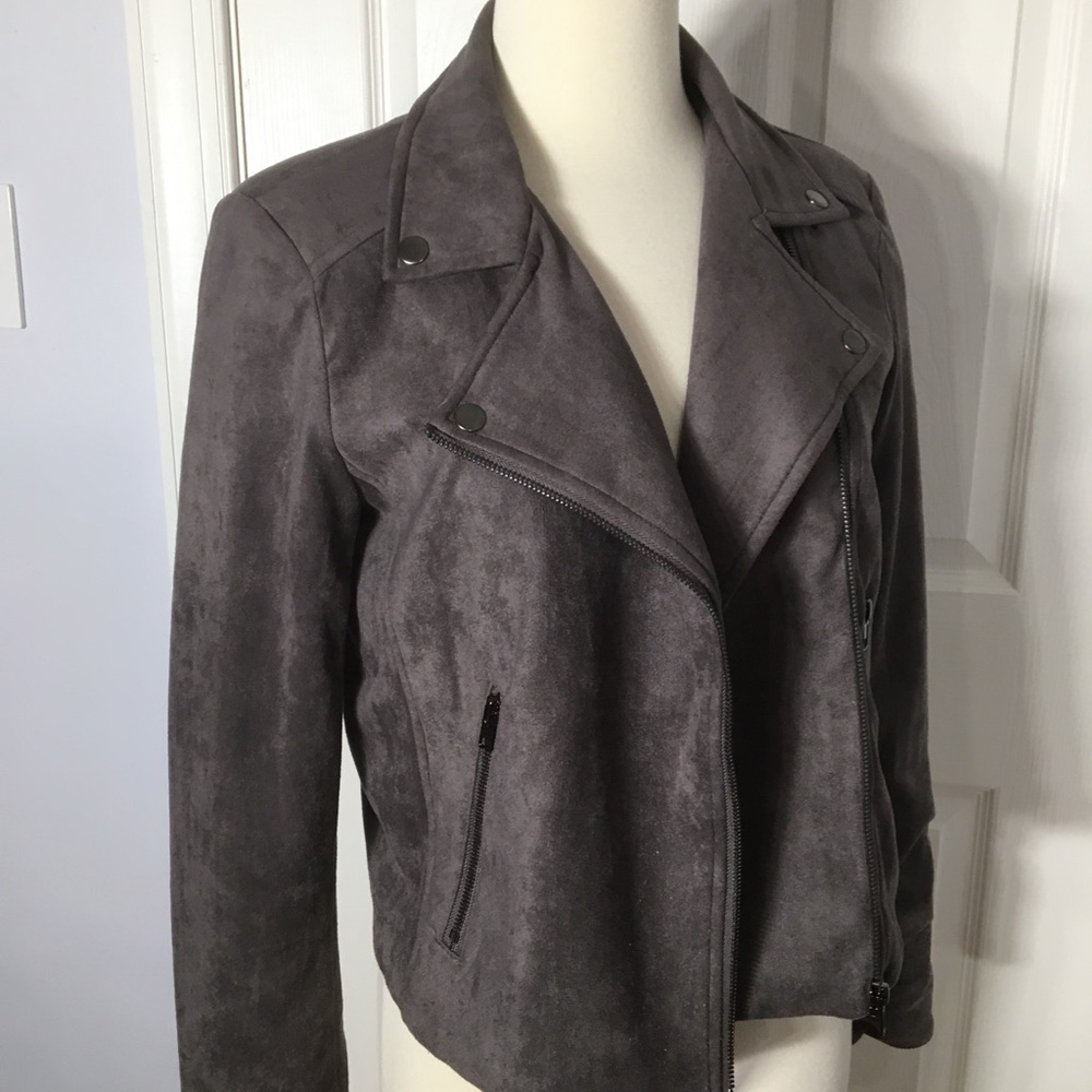 Do+Be vegan suede Moto inspired jacket